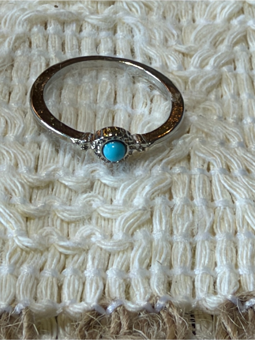 Turquoise Accent Ring - Women Jewelry size 5